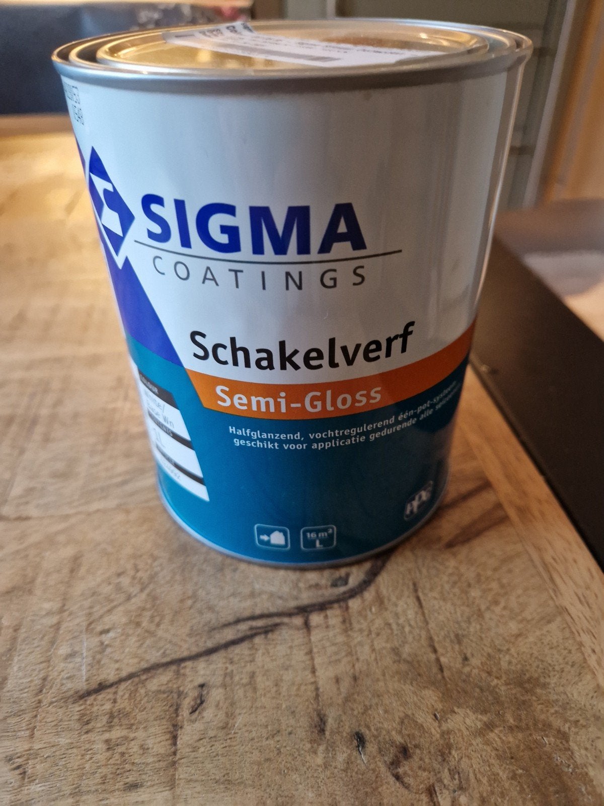 Mergelwit Sigma Schakelverf Semi-Gloss G0.05.85 - 1 Liter, Ophalen