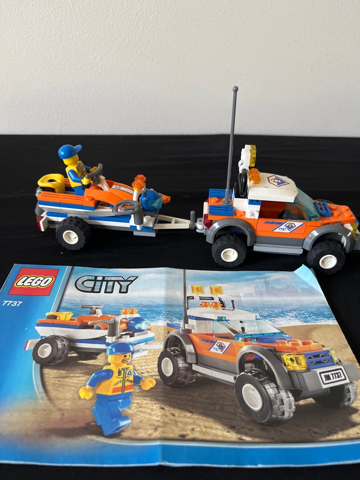 Lego City 7737 Kustwacht 4x4 met rubberboot, Lego, Ophalen of Verzenden, Compleet, Complete set