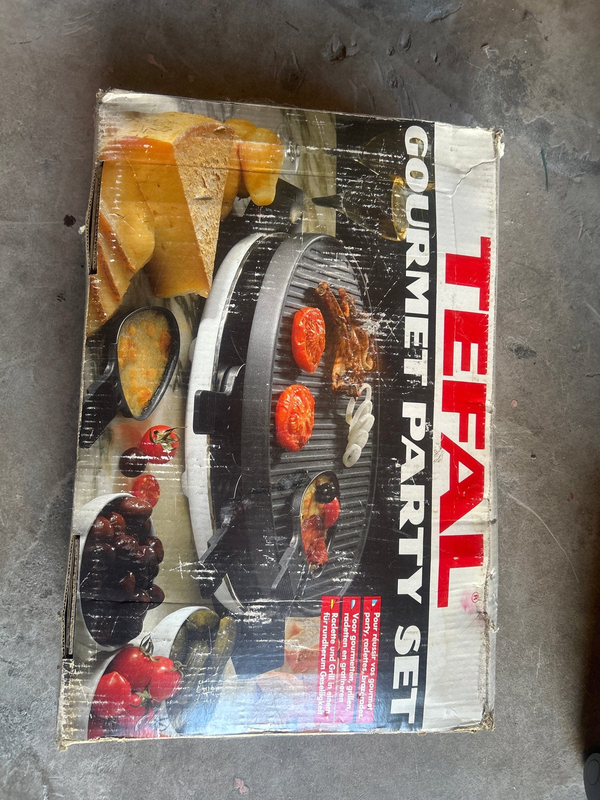 Tefal Gourmet Party Set - Tafelgrill / Raclette (Nieuw), Ophalen, Gebruikt, 8 personen of meer