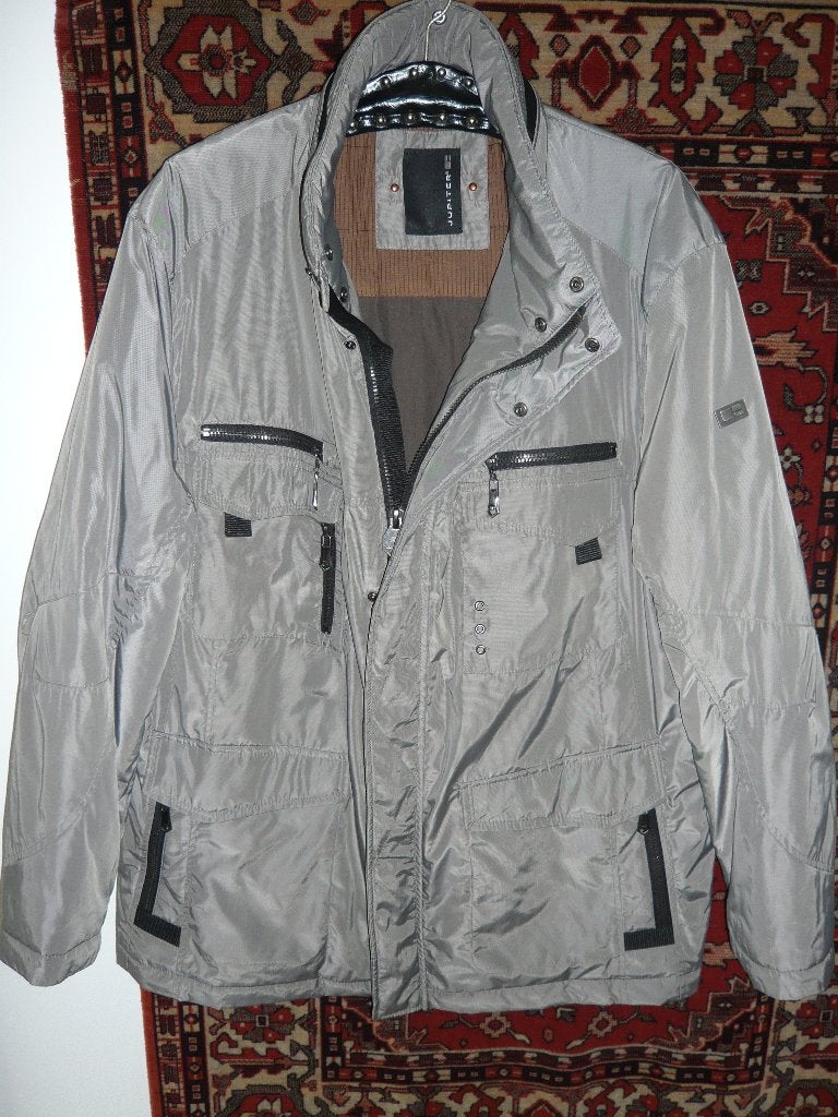 HERENJACK met afneembare kraag en veel zakken - mt 58 of 2XL, Maat 56/58 (XL), Ophalen of Verzenden, Zo goed als nieuw, Grijs