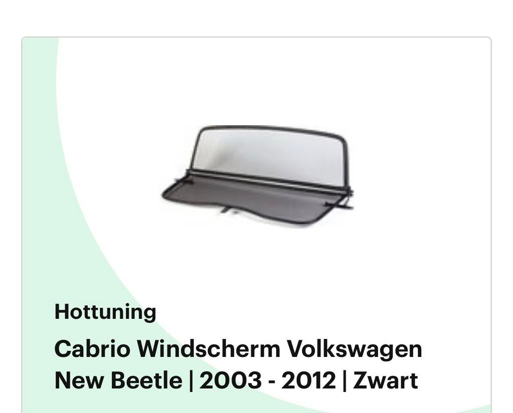 Windscherm New Beetle 2003-2012, Ophalen, Nieuw