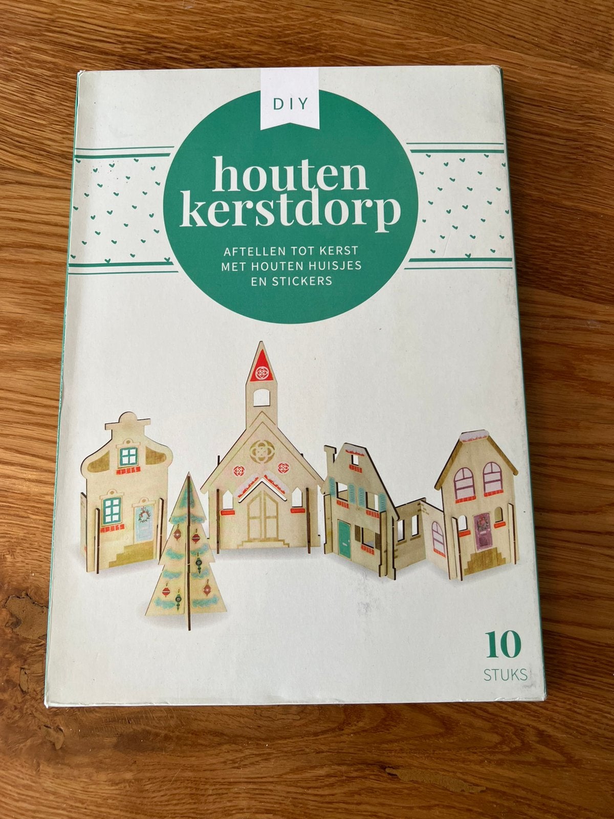 Houten Kerstdorp DIY - Nieuw in verpakking, Diversen, Kerst, Ophalen of Verzenden, Nieuw