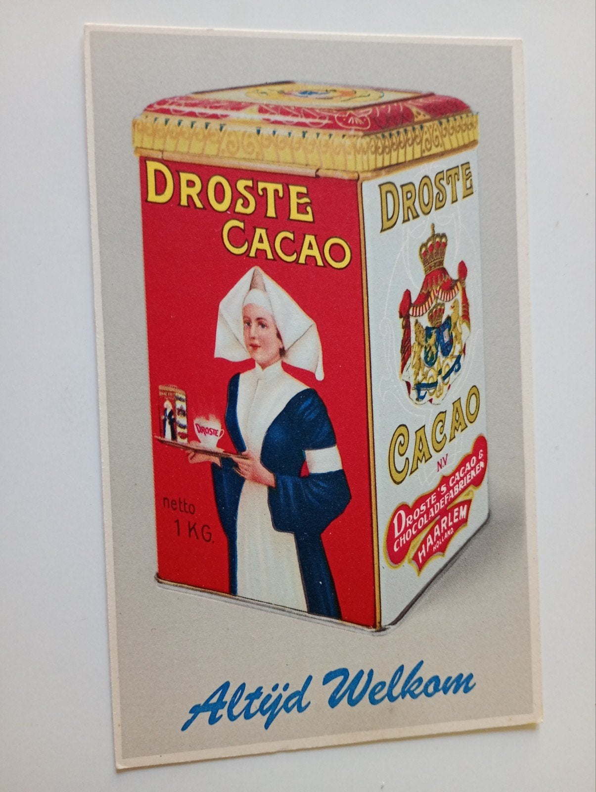 Haarlem Droste Reclamekaart, Ophalen of Verzenden, 1940 tot 1960, Ongelopen, Overige thema's