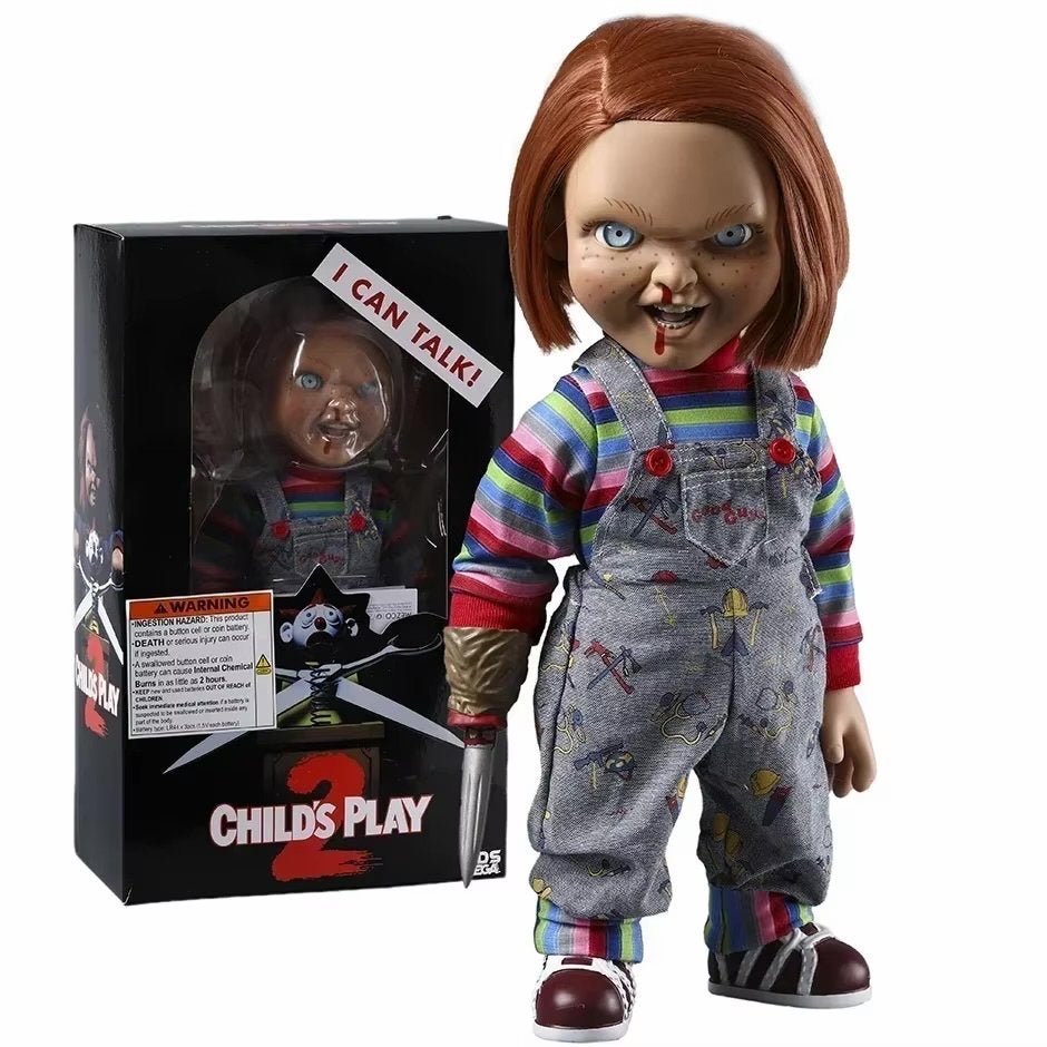 7 sprekende Tiffany en Chucky poppen - complete set, Ophalen of Verzenden, Zo goed als nieuw, Overige typen