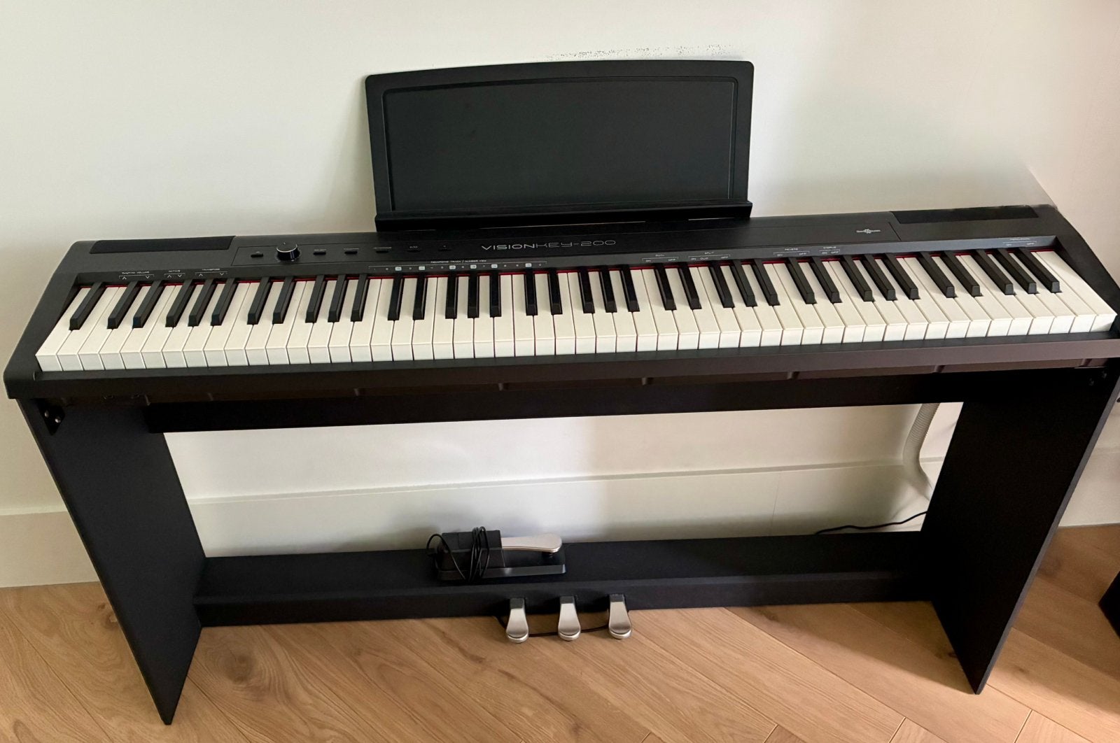 VISIONKEY-200 Digitale Piano - complete set ZGAN, Ophalen, Zo goed als nieuw, Zwart