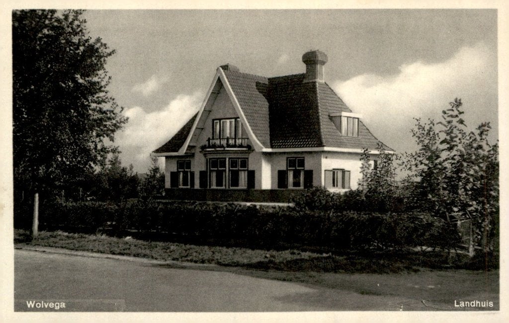 Wolvega landhuis # 722, Verzenden, 1920 tot 1940, Gelopen, Friesland
