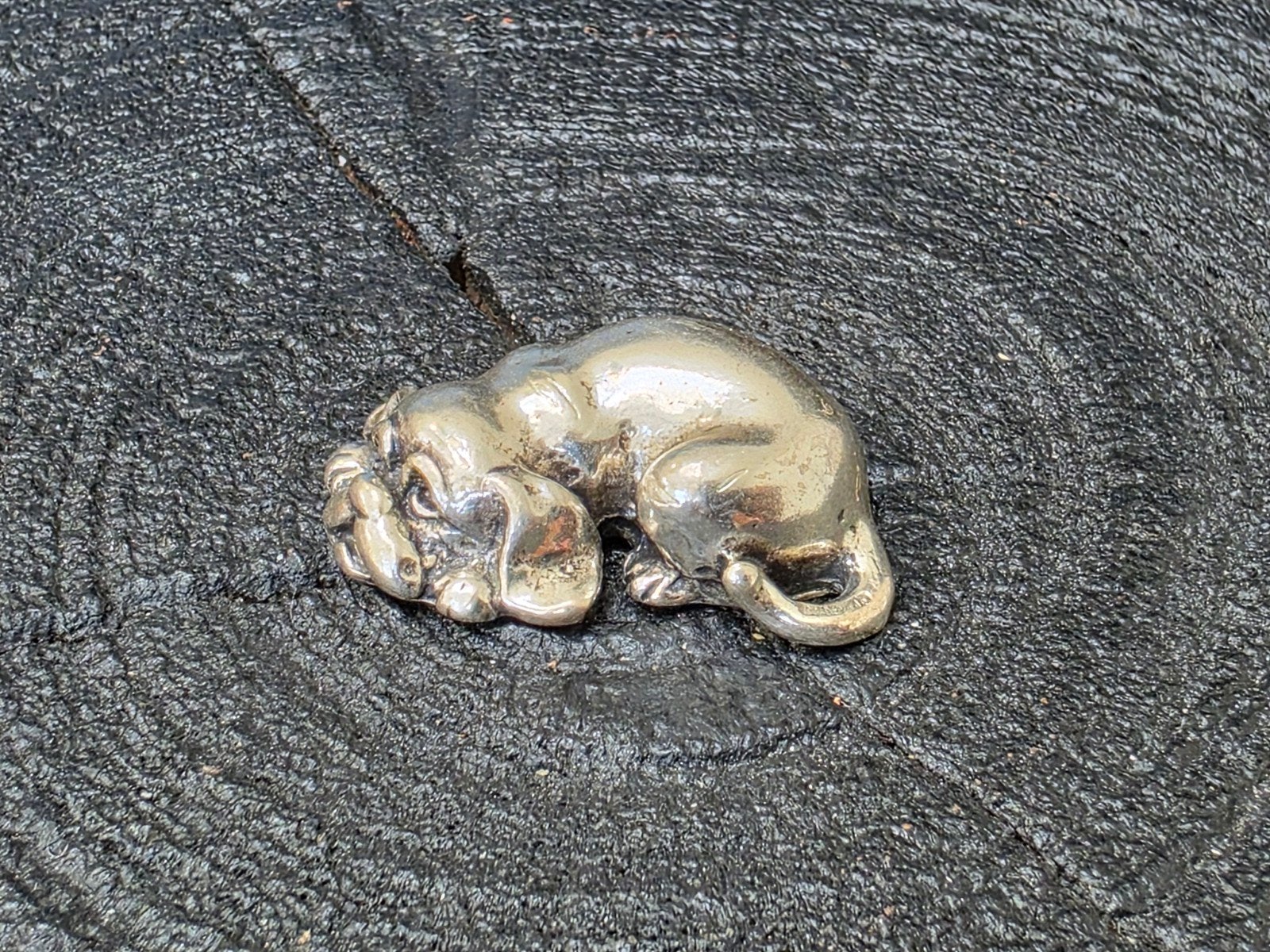Zilveren Miniatuur Hondje - Charmant Verzamelaarsitem, Verzenden, Zilver
