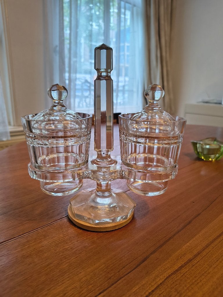 Glazen zuurstel/ menageset te koop, Ophalen