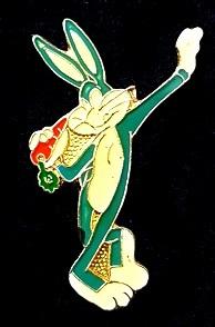 Bugs Bunny pin- staand met wortel, Verzenden, Nieuw, Figuurtje, Speldje of Pin