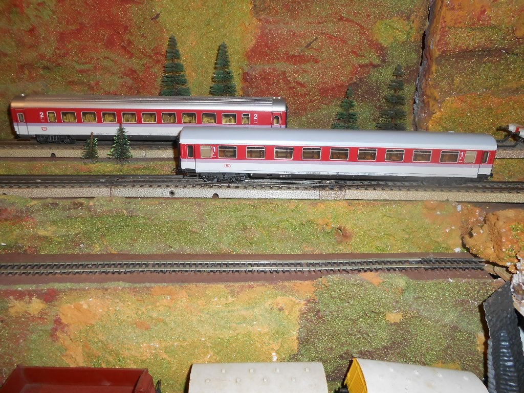 Märklin 4227 en 4286 Intercityrijtuigen 1e en 2e klasse, Wisselstroom, Treinset, Nieuw, Ophalen of Verzenden