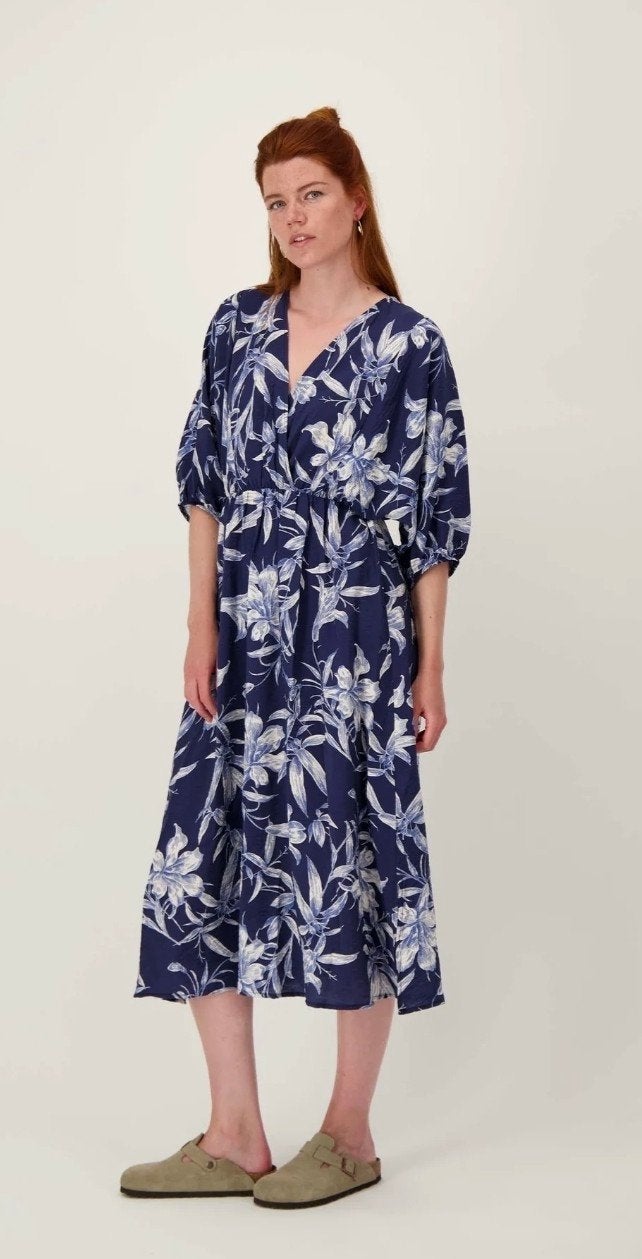 Leuke jurk van Zusss via Bomont Omoda, Blauw, Maat 46/48 (XL) of groter, Ophalen of Verzenden, Zo goed als nieuw