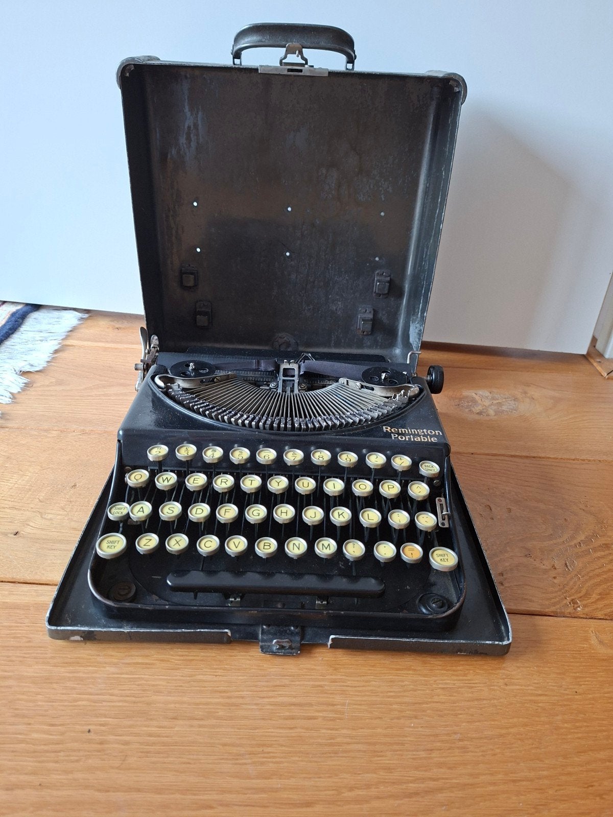 Vintage Remington portable typemachine, Ophalen of Verzenden, Gebruikt