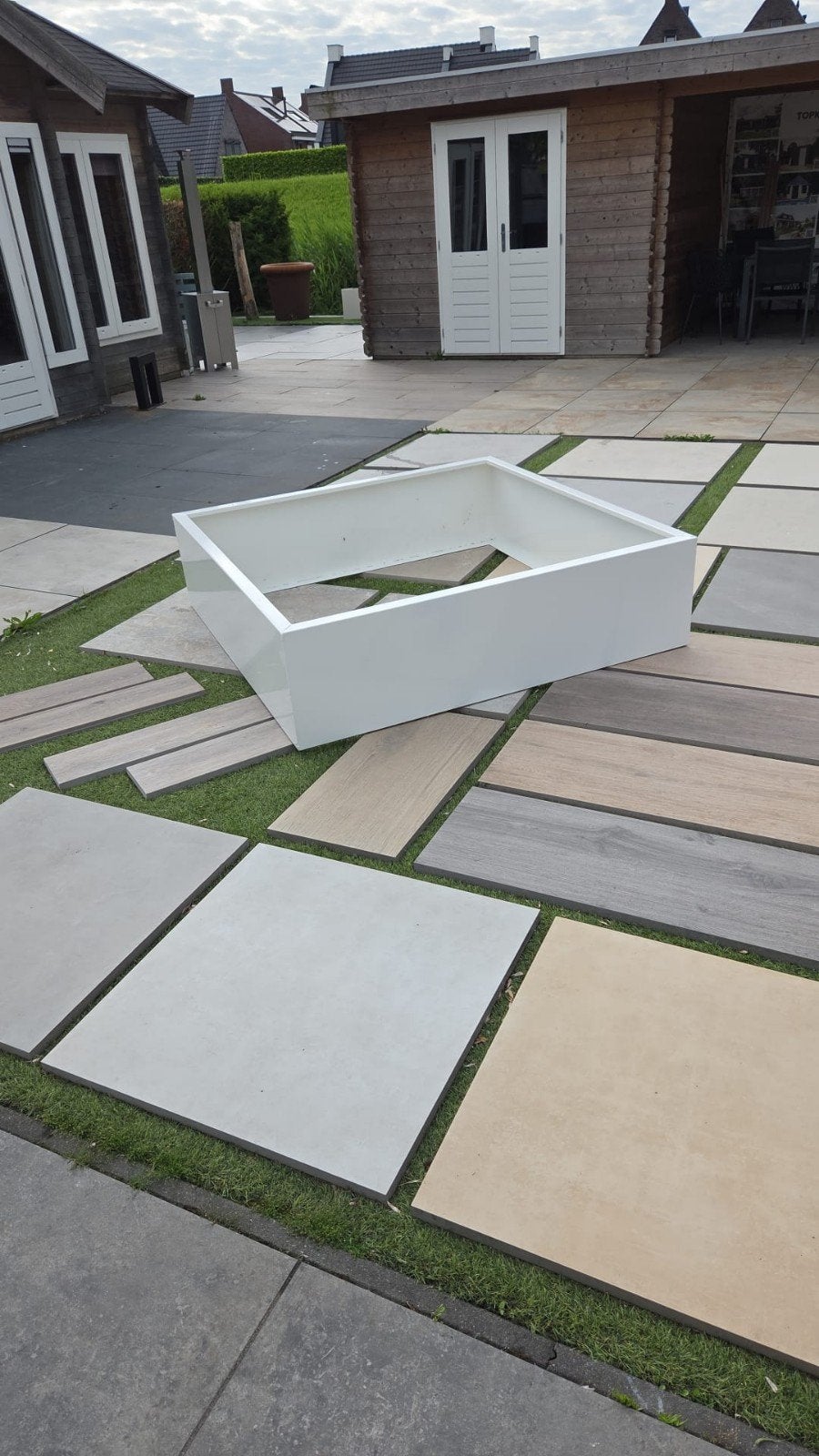 Aluminium bloembakken 80x80x40 cm en 150x150x40 cm, Ophalen, Nieuw, Metaal