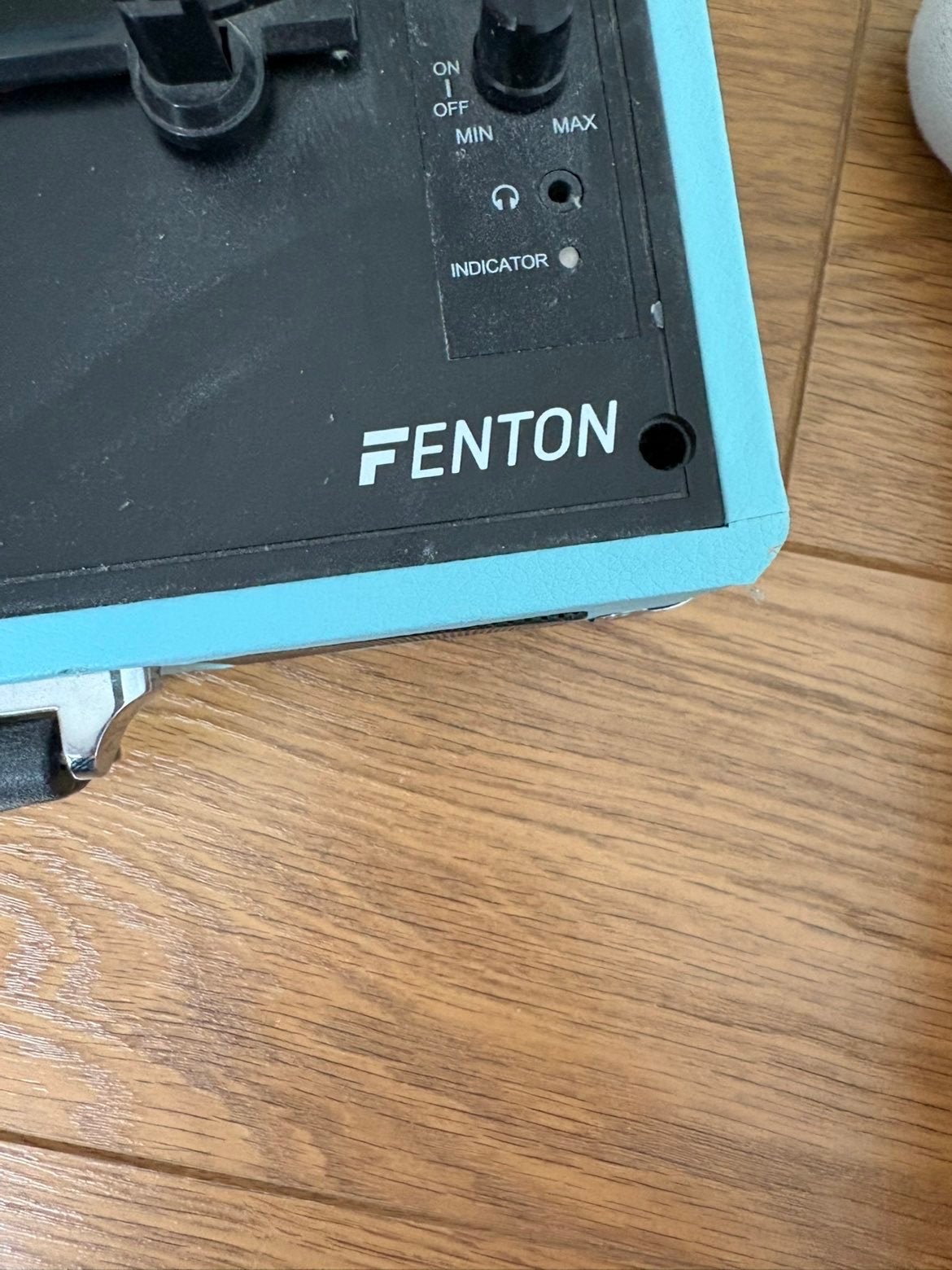 Fenton Platenspeler Blauw - Draagbaar en Stijlvol, Overige merken, Gebruikt, Ophalen of Verzenden, USB-aansluiting