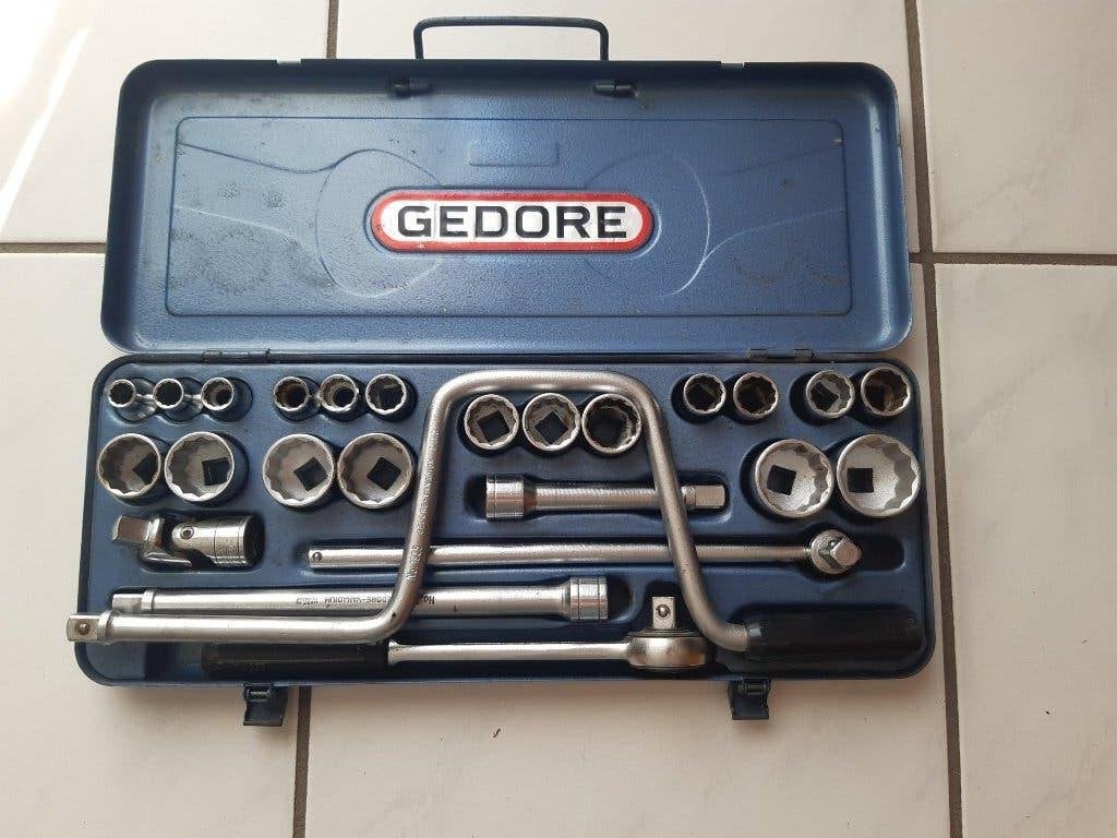 Gedore doppenset D19 doppen 10-32, Doe-het-zelf en Verbouw, Gereedschap | Handgereedschap, Ophalen of Verzenden, Gebruikt