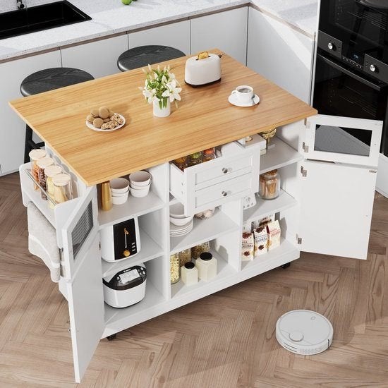Keukeneiland – Keukentrolley – Keukenkast – Serveerwagen, Corvance B.V., Verzenden, Nieuw, Corvancebol@gmail.com