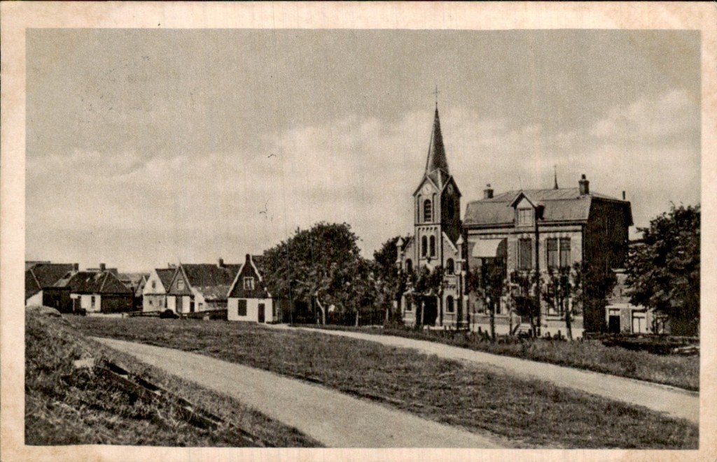 Oudeschild - R.K. Kerk - Texel, Ophalen of Verzenden, 1940 tot 1960, Gelopen, Noord-Holland
