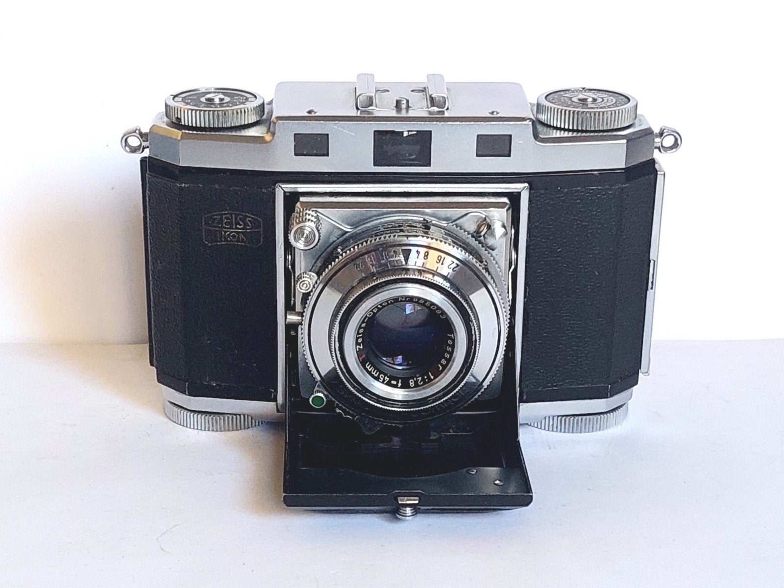 Zeiss Ikon Contina II 35mm klapcamera met Tessar, Ophalen of Verzenden, Compact, Overige Merken