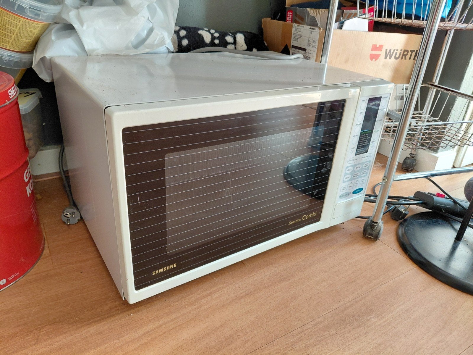 Samsung Combimagnetron met handleiding, Witgoed en Apparatuur, Ophalen, Combimagnetron, 60 cm of meer, Grill