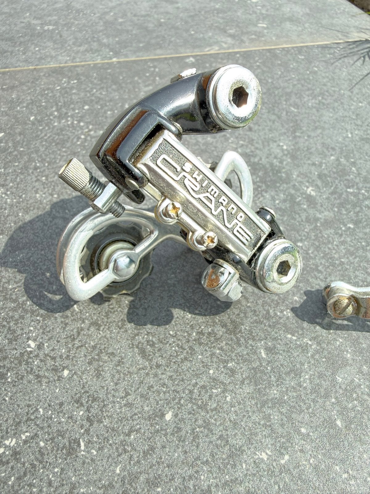 Shimano Crane Derailleur & Dura-Ace Voorderailleur, Verzenden, Zo goed als nieuw, Derailleur of Ketting, Aluminium