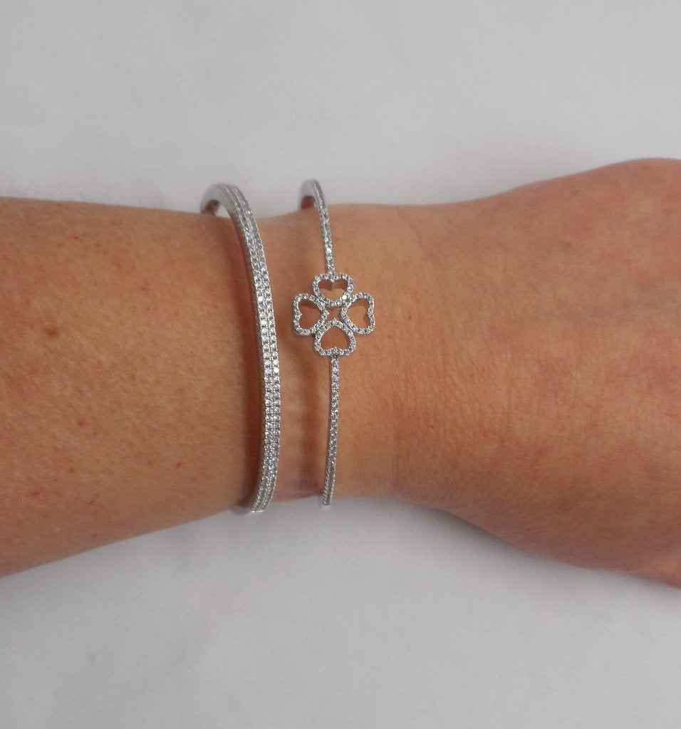 Prachtige zilveren Foli Folie armband met steentjes nr.1056, Sieraden, Tassen en Uiterlijk, Verzenden, Zo goed als nieuw, Zilver