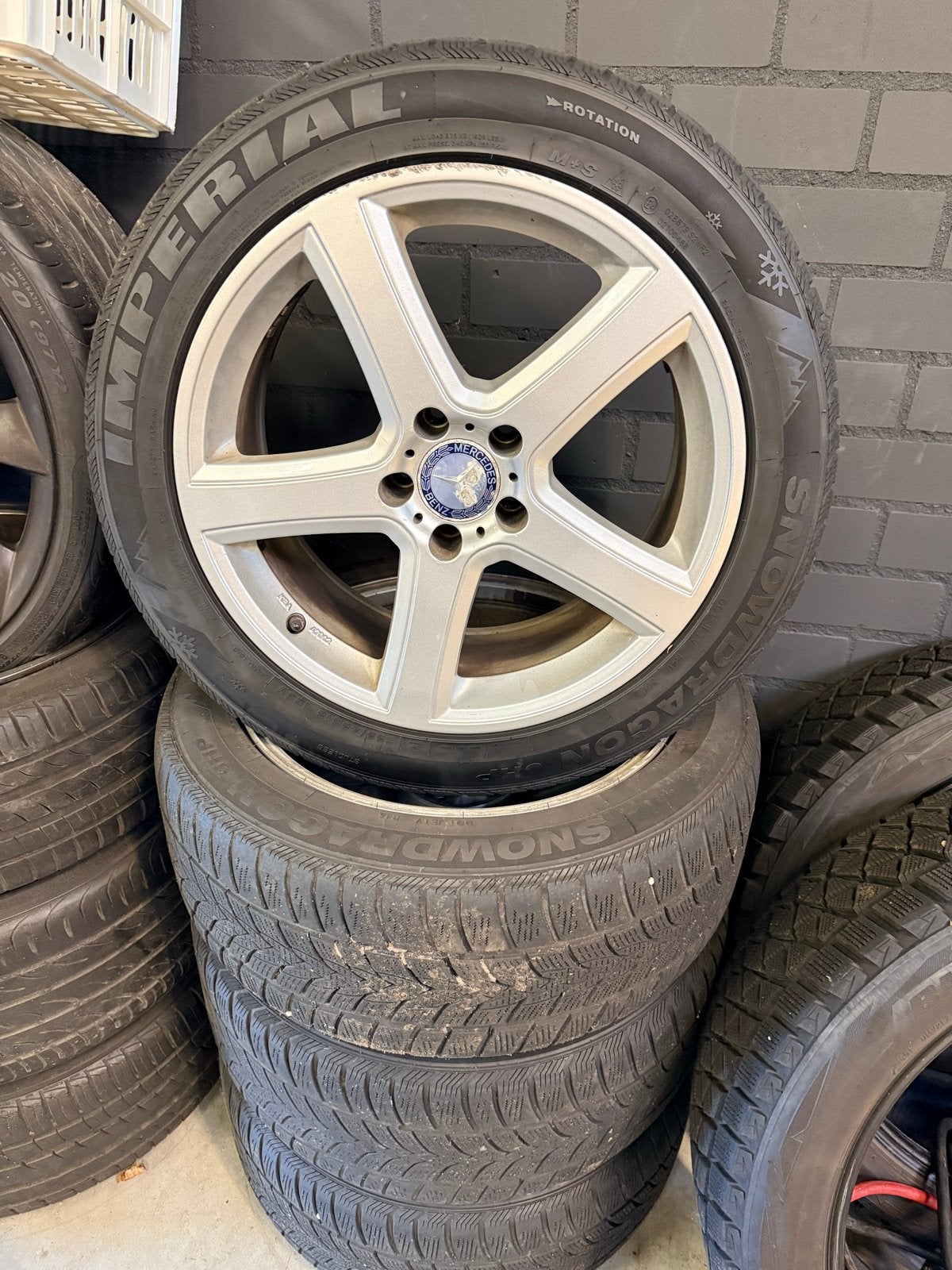 Mercedes Velgen 18 inch 5x112 S-klasse CL Vito met Banden, Ophalen, Gebruikt