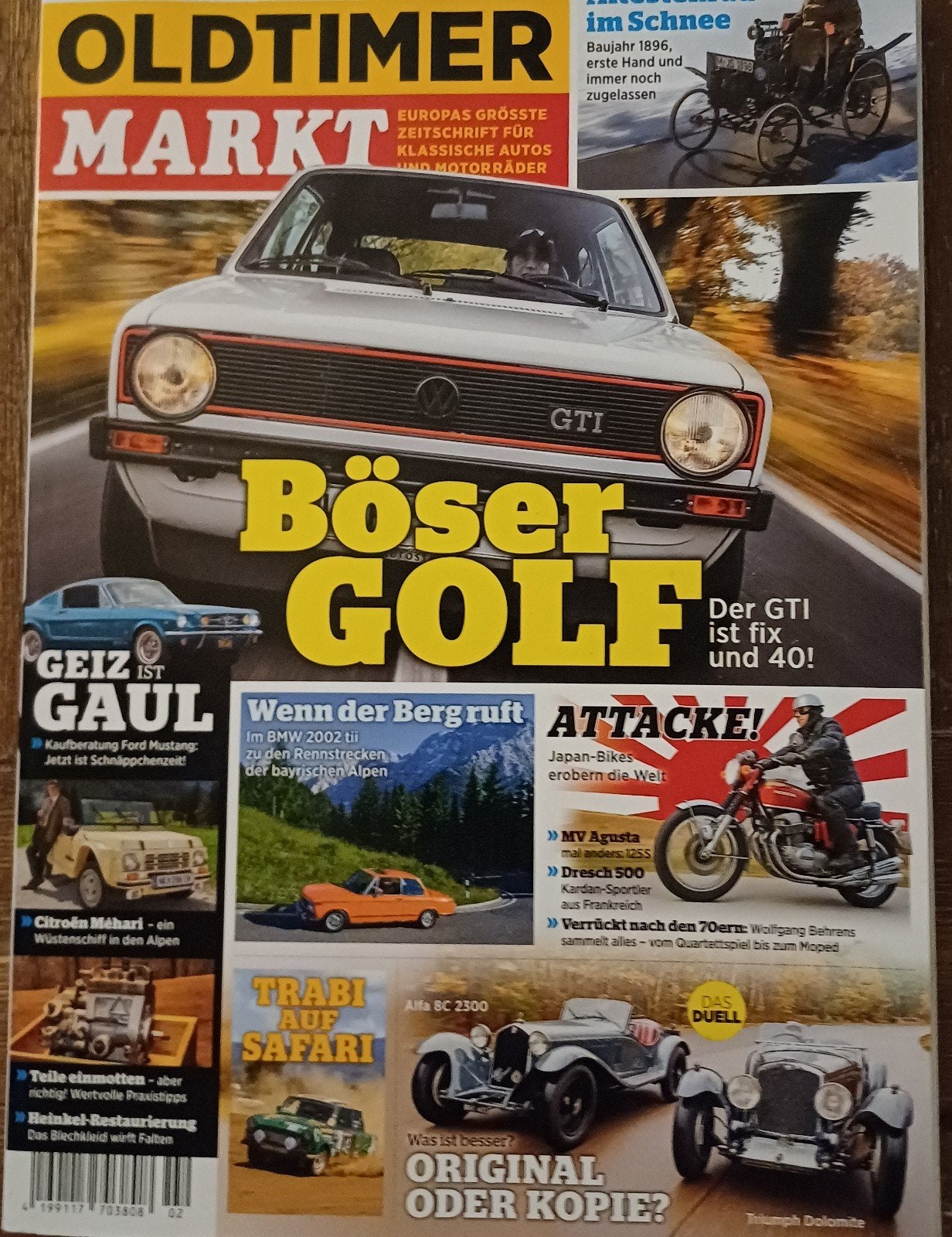 Oldtimer Markt: Golf 1 GTI 40 jaar Jubileum + BMW 2002, Ophalen of Verzenden, Gelezen, Volkswagen