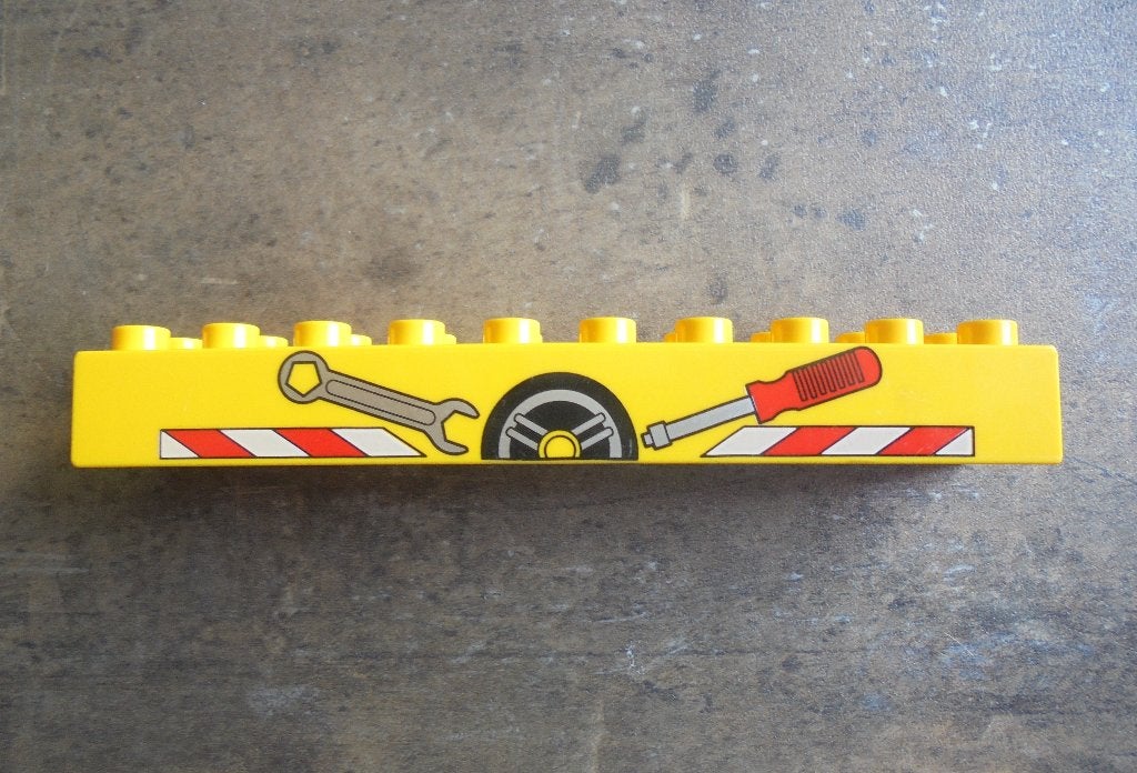 Lego Duplo Brick 2x10 (zie foto's), Ophalen of Verzenden, Gebruikt, Losse stenen, Duplo