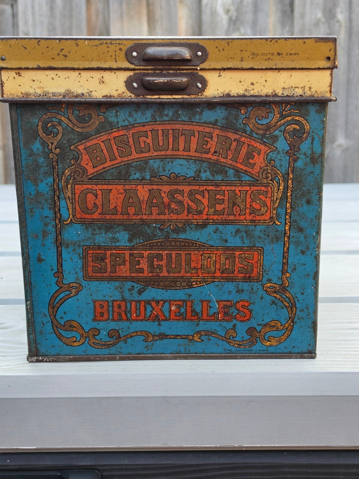 Claassen Biscuiterie Speculoos Bruxelles venster blik, Ophalen of Verzenden, Gebruikt, Overige