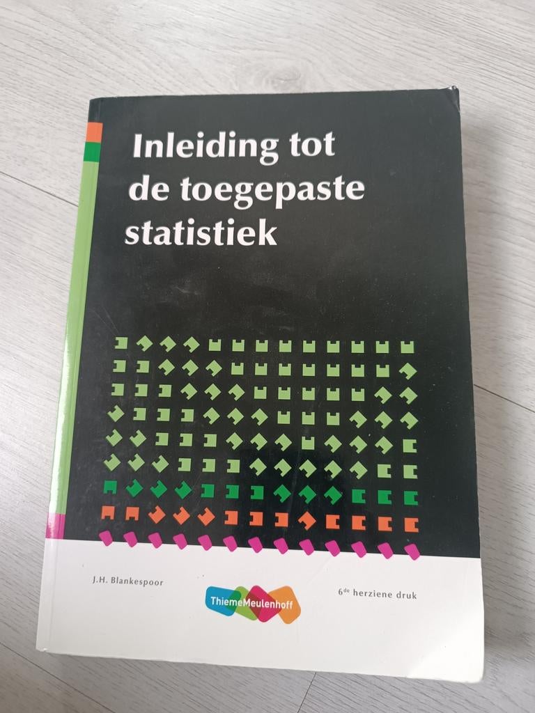 Inleiding tot de toegepaste statistiek - J.H. Blankespoor, Ophalen of Verzenden