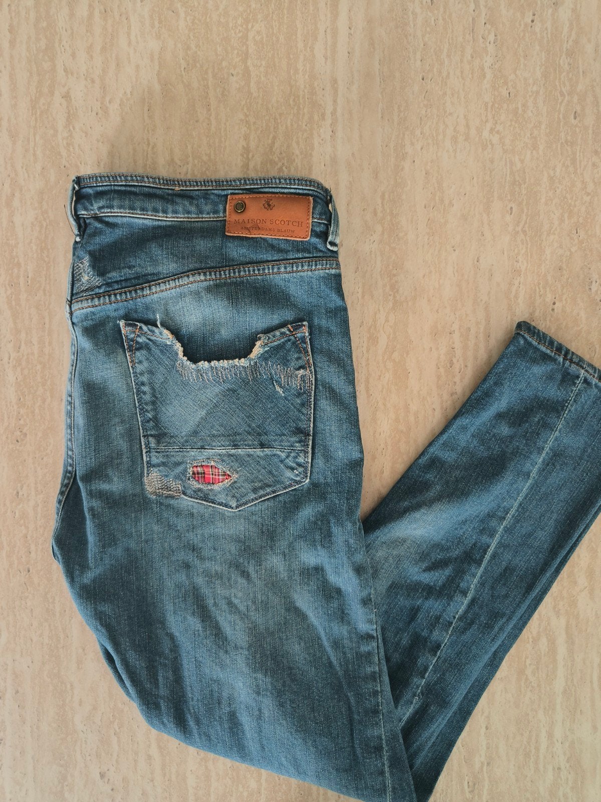 Maison Scotch spijkerbroek W28 Regular, Kleding | Dames, Blauw, Zo goed als nieuw, W28 - W29 (confectie 36), Maison Scotch