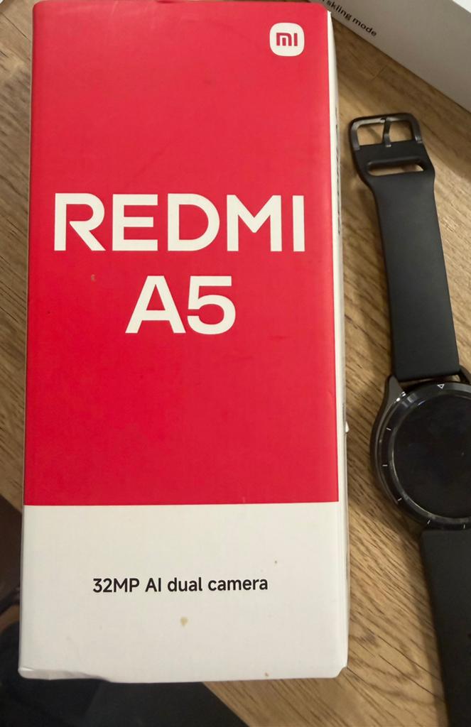 Telefon Redmi A5 en Xiaomi Watch S4, Sieraden, Tassen en Uiterlijk, Smartwatches, Ophalen of Verzenden, Zo goed als nieuw, Zwart