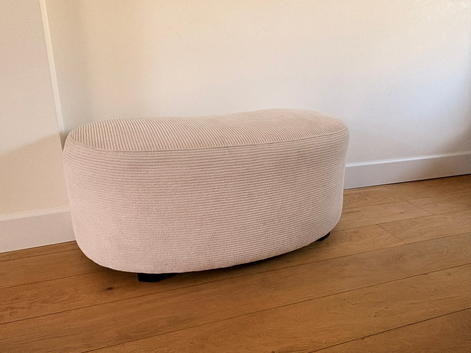 Goossens hocker ribstof, Gebruikt, 50 tot 75 cm, 75 tot 100 cm, Ophalen of Verzenden