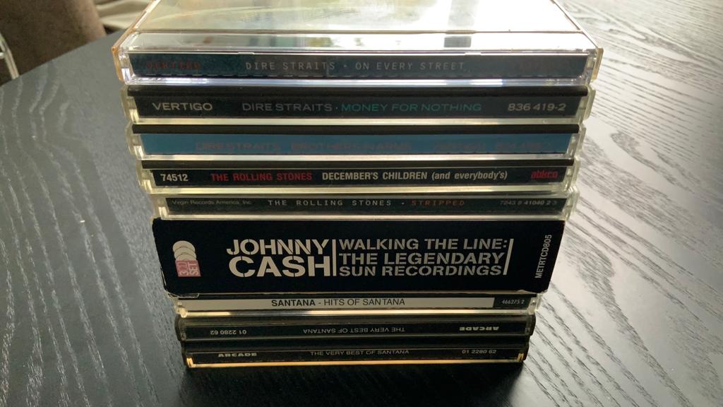 Rolling Stones Dire Straits Cash Santana 10 cd’s rock, Cd's en Dvd's, Ophalen of Verzenden, Zo goed als nieuw, Poprock