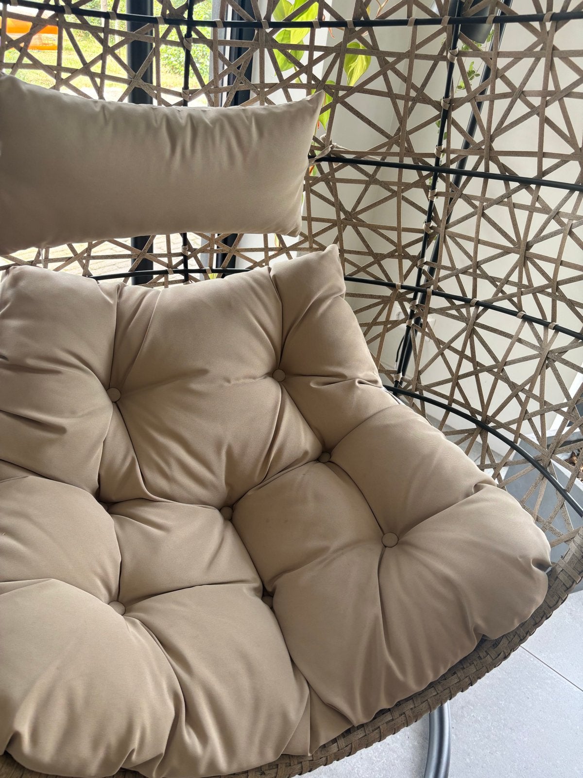 Complete egg chair - nieuw, Huis en Inrichting, Stoelen, Ophalen, Overige kleuren, Nieuw, Riet of Rotan