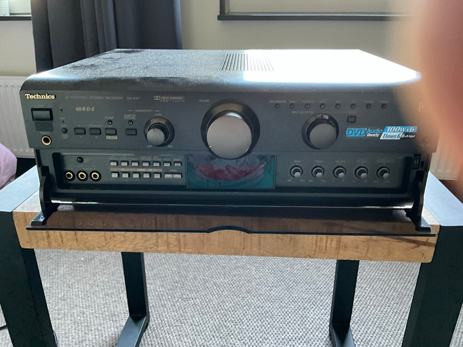 Technics SA-AX7 AV Control Stereo Receiver - 100W x 6, Overige merken, Gebruikt, Ophalen of Verzenden, 120 watt of meer