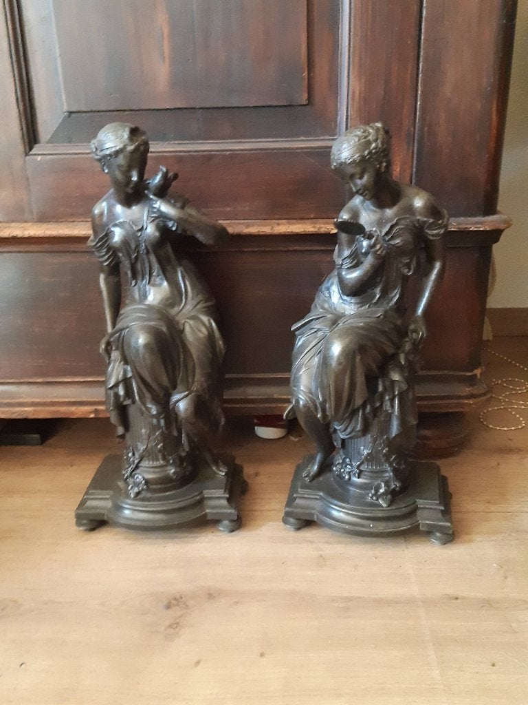 2 vrouwen beelden 48 cm hoog, Verzamelen, Beelden en Beeldjes, Ophalen