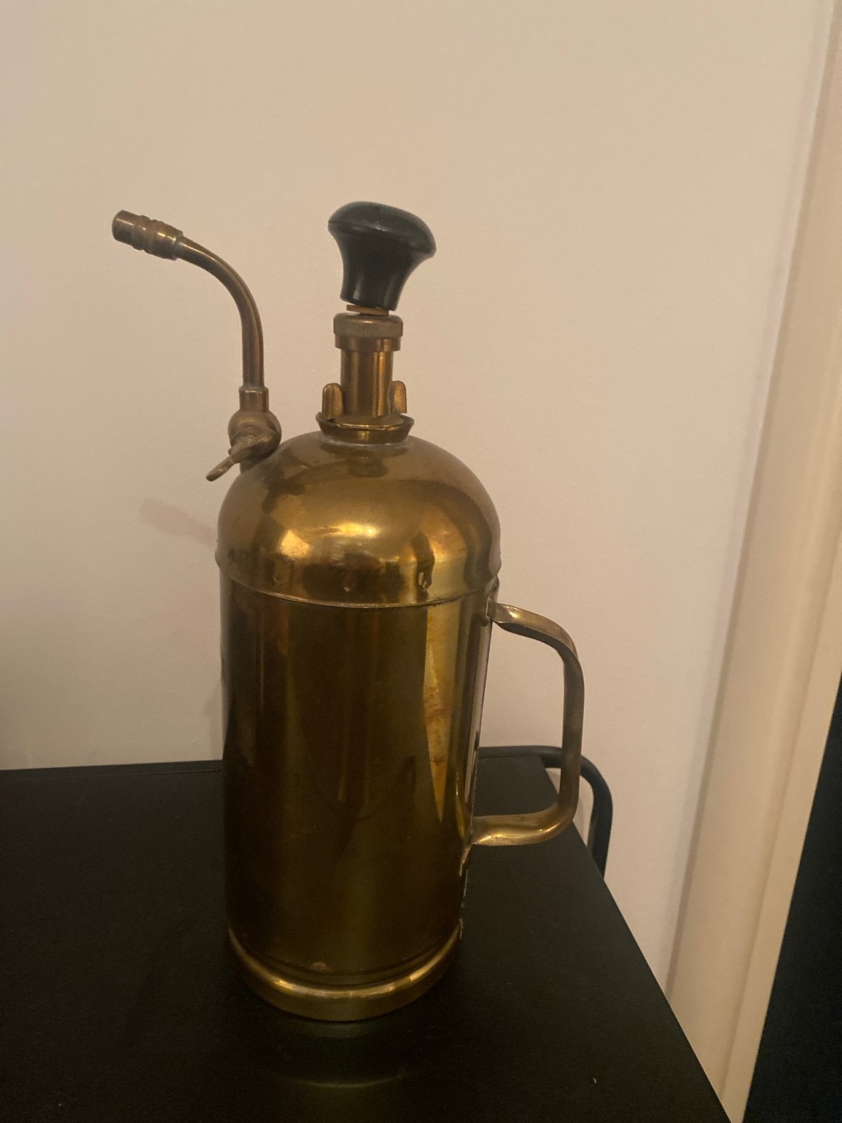 Antieke koperen spuitfles Bertani, Antiek en Kunst, Antiek | Koper en Brons, Ophalen of Verzenden, Koper