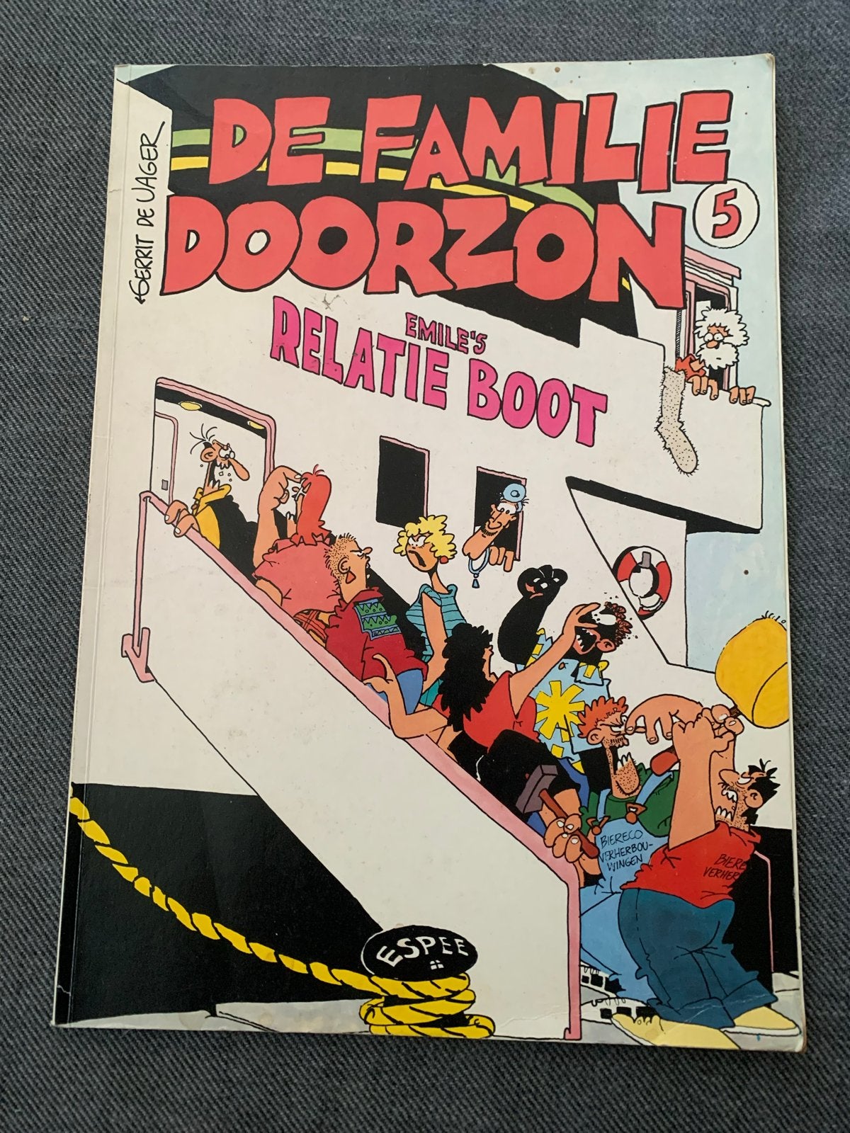 De Familie Doorzon 5: Emile's Relatie Boot - Gerrit de Jager, Boeken, Eén stripboek, Ophalen of Verzenden, Gelezen