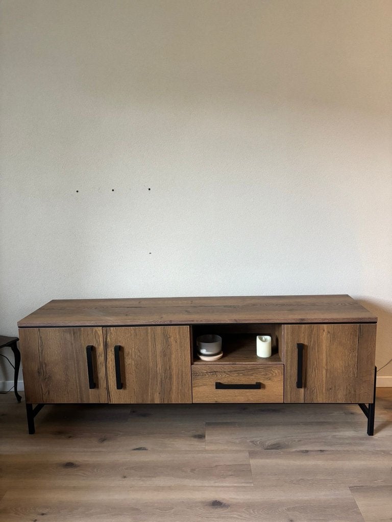 Televisiemeubel van donzel - nieuw, Ophalen, Overige materialen, 150 tot 200 cm, Nieuw