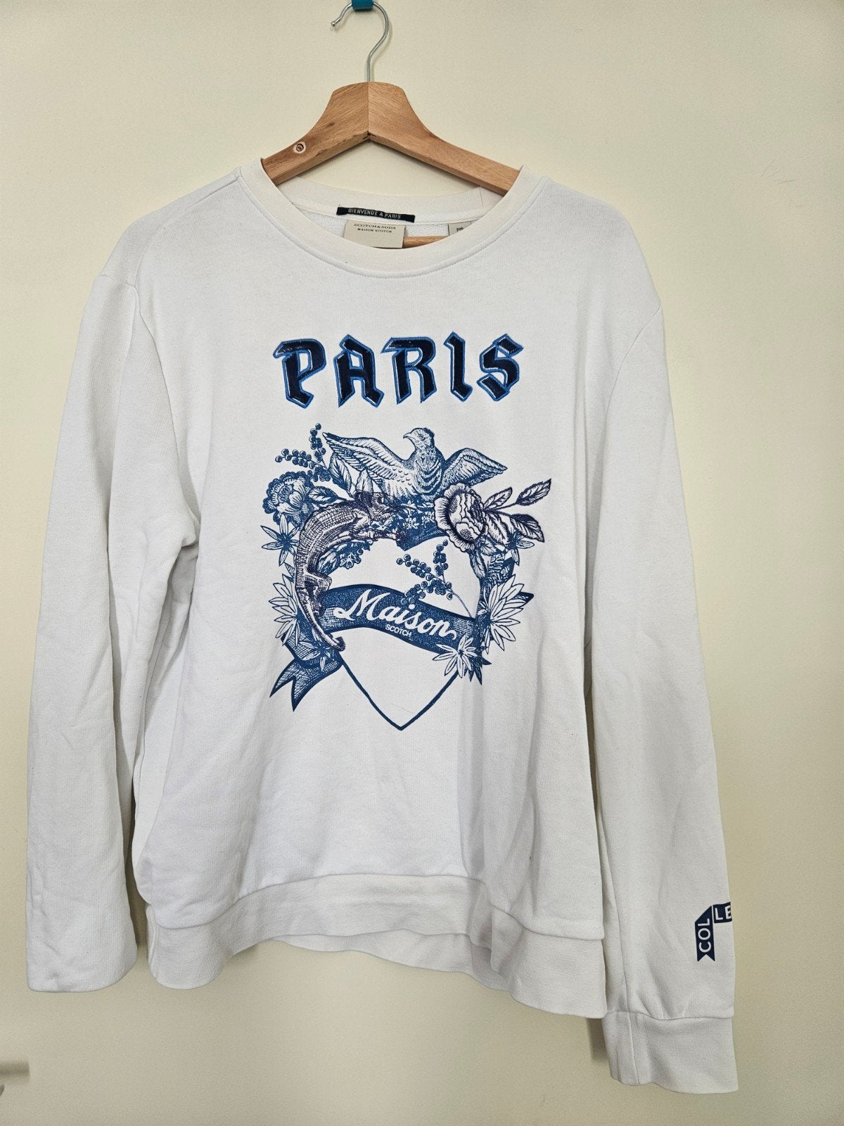 Scotch & Soda Maison Scotch Paris sweater XL, Wit, Maat 46/48 (XL) of groter, Scotch & Soda, Ophalen of Verzenden