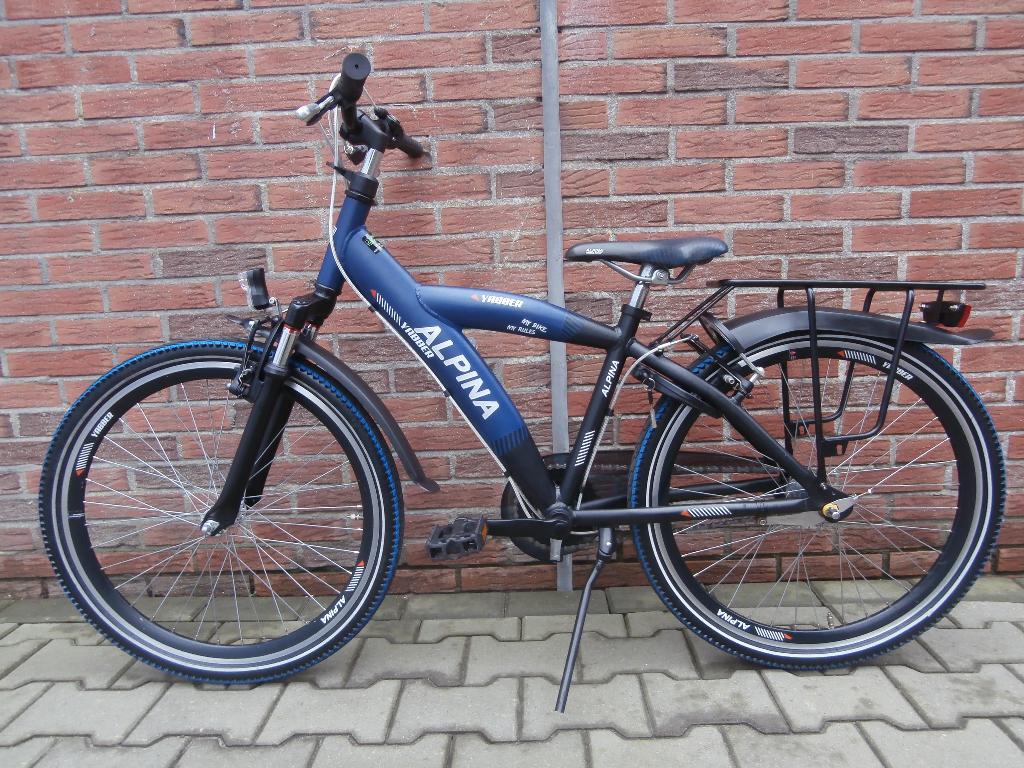 ALS NIEUWE Alpina Yabber 24 inch. blauw-zwart, Fietsen en Brommers, Ophalen, Terugtraprem, 24 inch, Alpina