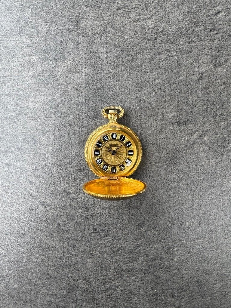 Lucerne zakhorloge (Swiss made), Sieraden, Tassen en Uiterlijk, Horloges | Antiek, Ophalen of Verzenden, Staal, Zakhorloge, Overige merken