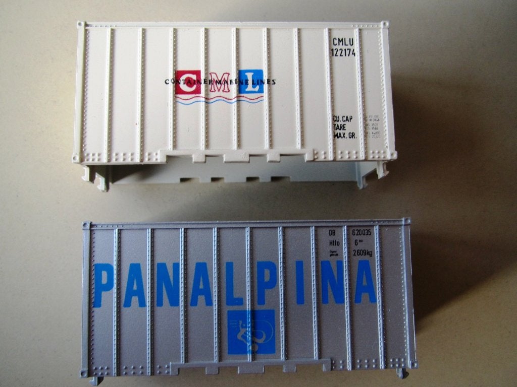 Märklin H0 uit 7291: 2 Containers Panalpina & CML in OVP, Gelijkstroom of Wisselstroom, Ophalen of Verzenden, Märklin, Nieuw