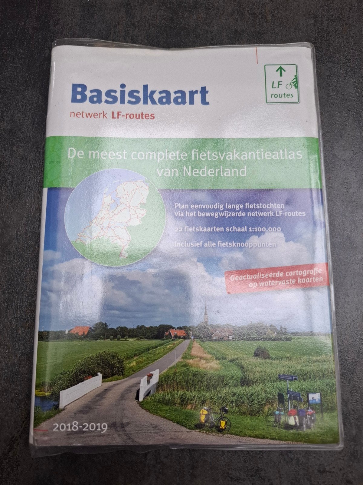 Basiskaart netwerk LF-routes, complete fietsatlas Nederland, Boeken, 2000 tot heden, Ophalen of Verzenden, Nederland, Landkaart