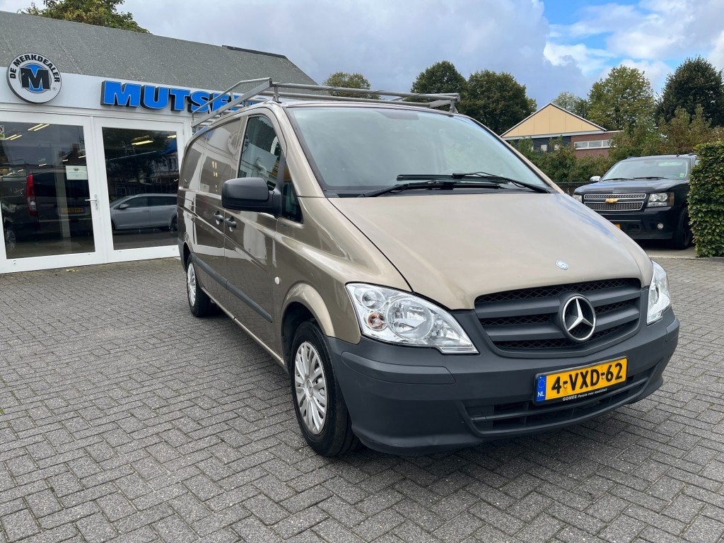 Mercedes-benz VITO 113 CDI 320 Lang,3 zits,airco,mooie bus, Auto's, Beige, Mercedes-Benz, Bedrijf, Diesel