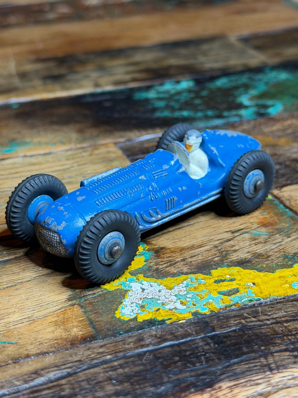 Originele Franse Dinky Toys 23H Talbot-Lago – blauwe velgen, Ophalen of Verzenden, Gebruikt, Auto, Dinky Toys