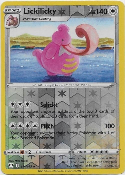 Battle Styles,  Lickilicky [reverse] 114/163, Verzenden, Nieuw, Losse kaart