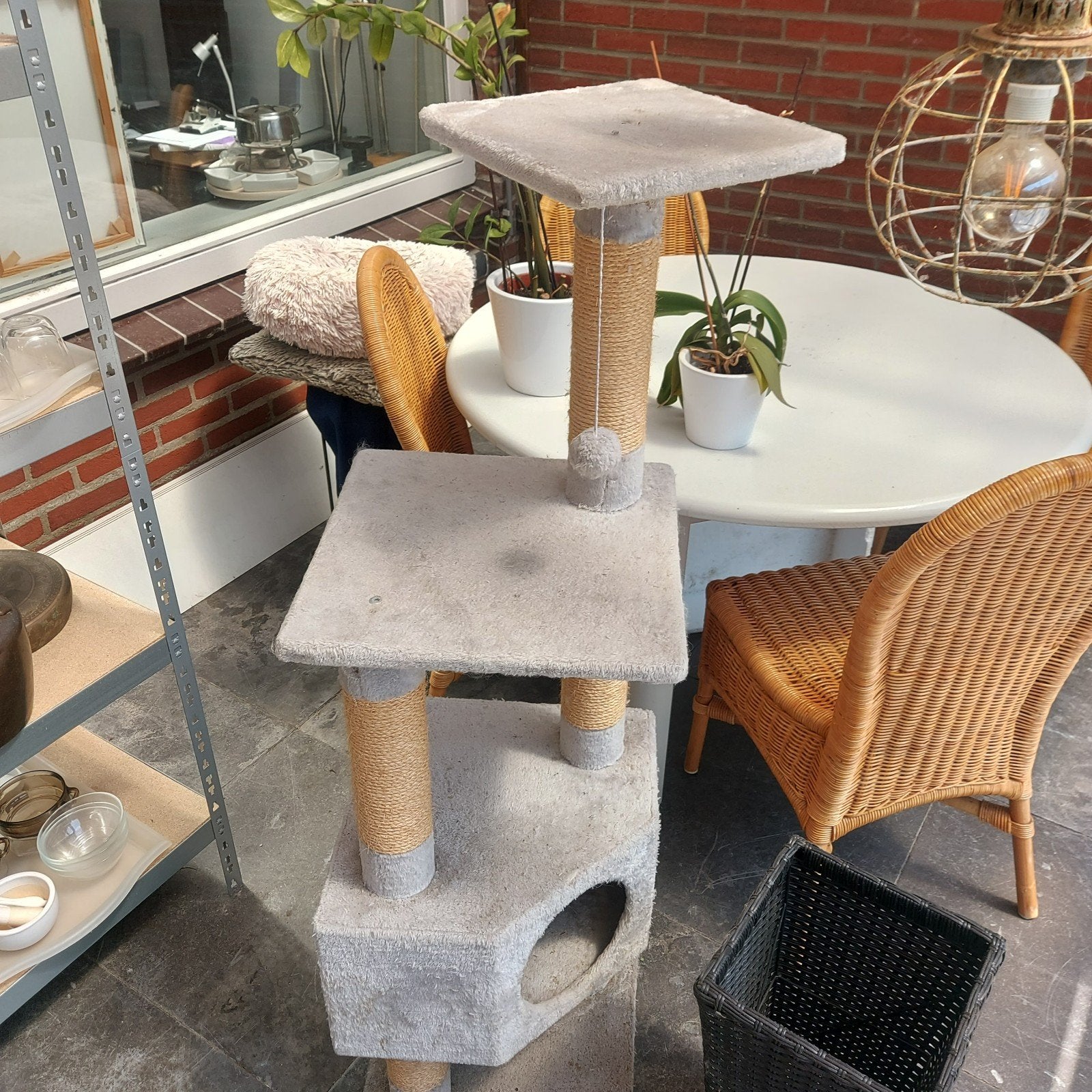 Gebruikte kattenpaal, Ophalen, Gebruikt