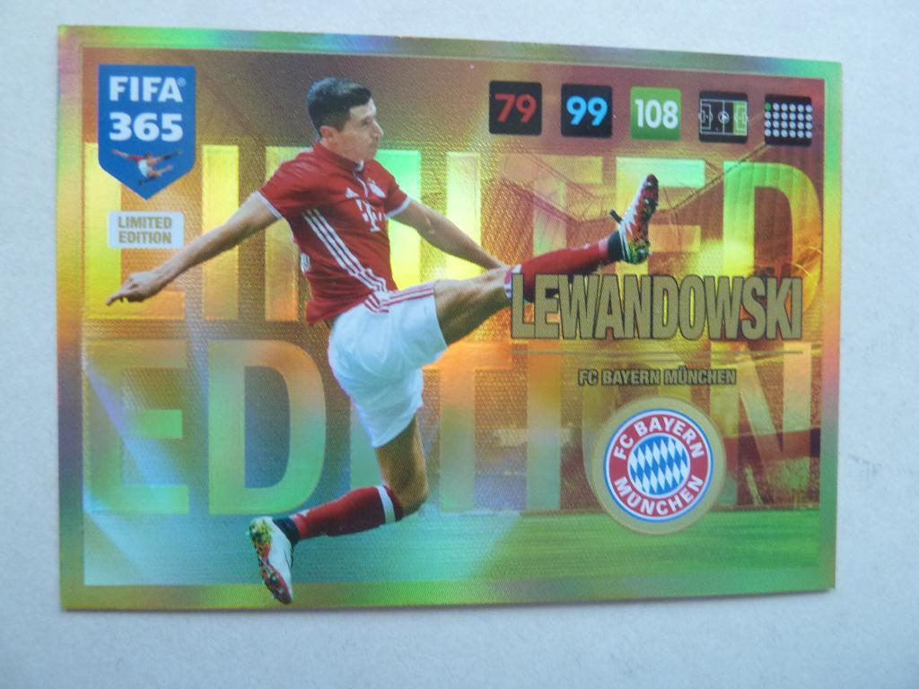 Fifa 365  Limited Edition card. Lewandowski. Bayern.Munchen, Ophalen of Verzenden, Zo goed als nieuw, Buitenlandse clubs, Overige typen